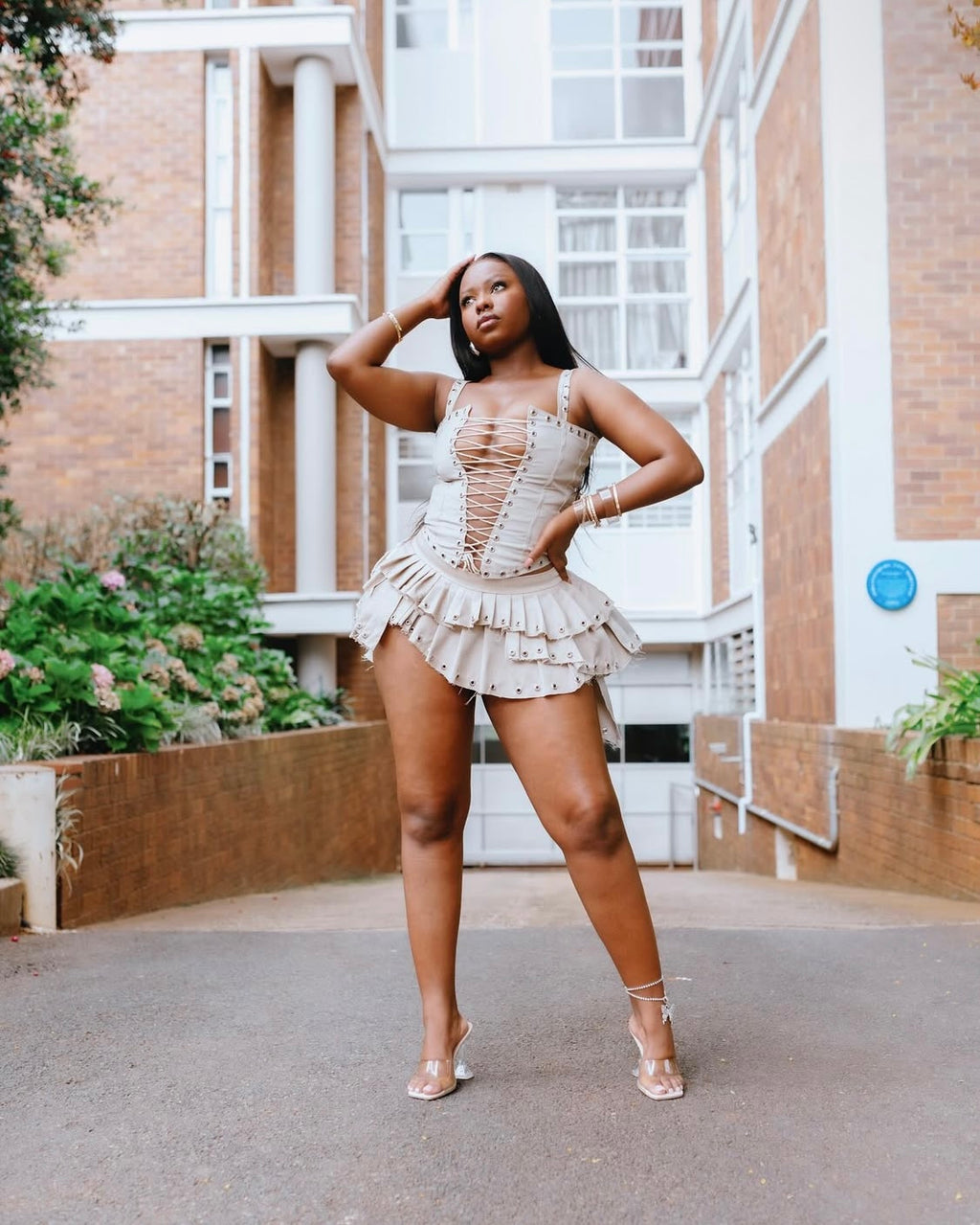 Ballerina set in beige